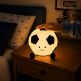 Cute Football LED Silicone Night Light for Kids Bedroom | Soft Touch USB Rechargeable Bedside Lamp