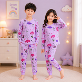 NEW PURPEL LOVE CUTE PRINT Printed Kids Wear