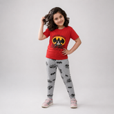 Red Bat Printed Printed Kids Wear 