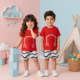 Its Raining Printed Short Sleeve Kids Wear
