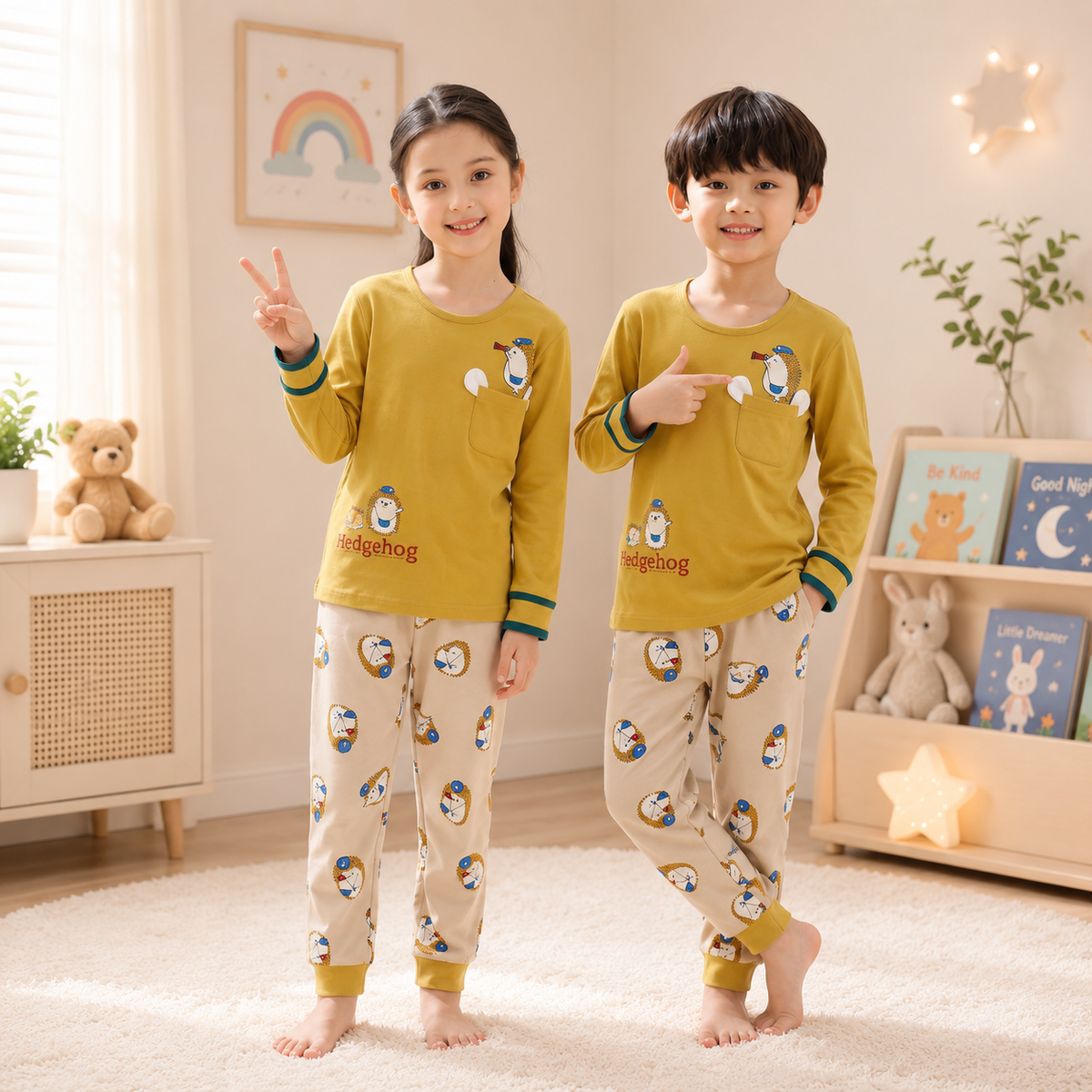 NEW LION WEITH  PAJAMA PRINTED KIDS WEAR
