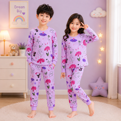 NEW  PURPEL LOVE CUTE PRINT Printed Kids Wear